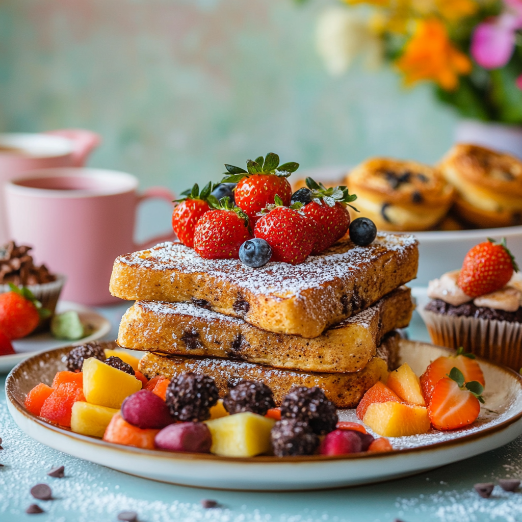 French toast with fresh fruits