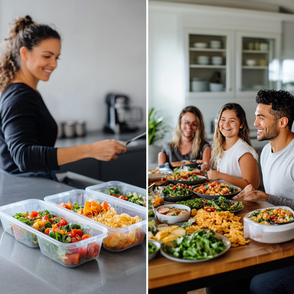 Meal prep and family dining