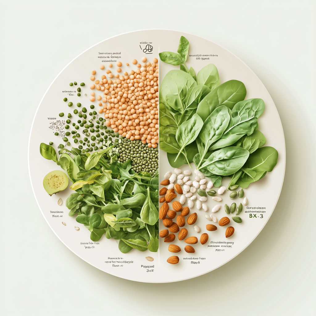 Healthy greens and seeds