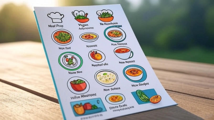 Vegan meal prep menu