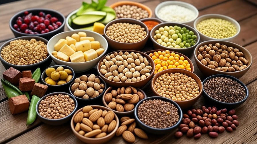 Assorted nuts and legumes