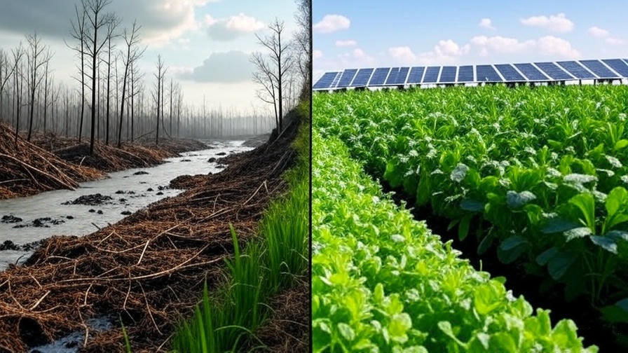 Deforestation vs sustainable farming