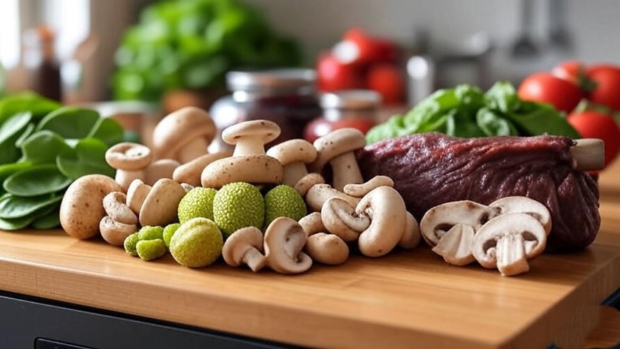 Nutritional comparison of plant-based ribs and beef plate ribs with fresh ingredients