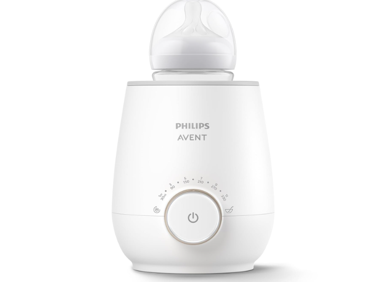 Philips Avent Premium Fast Bottle Warmer, with Smart Temperature Control, Water Bath Technology, Automatic Shut-Off, Model SCF358