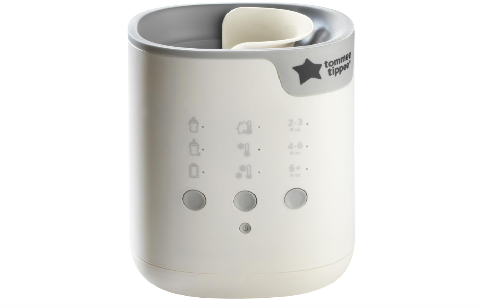 Tommee Tippee Baby Bottle and Food Warmer, Warms Breast Milk, Formula, Jars and Pouches to Body Temperature in Minutes, Automatic Timer, Touch Settings, White