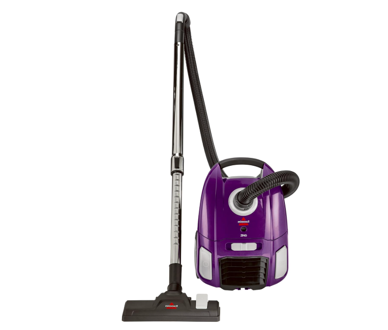 Bissell Zing Lightweight, Bagged Canister Vacuum, Purple, 2154A