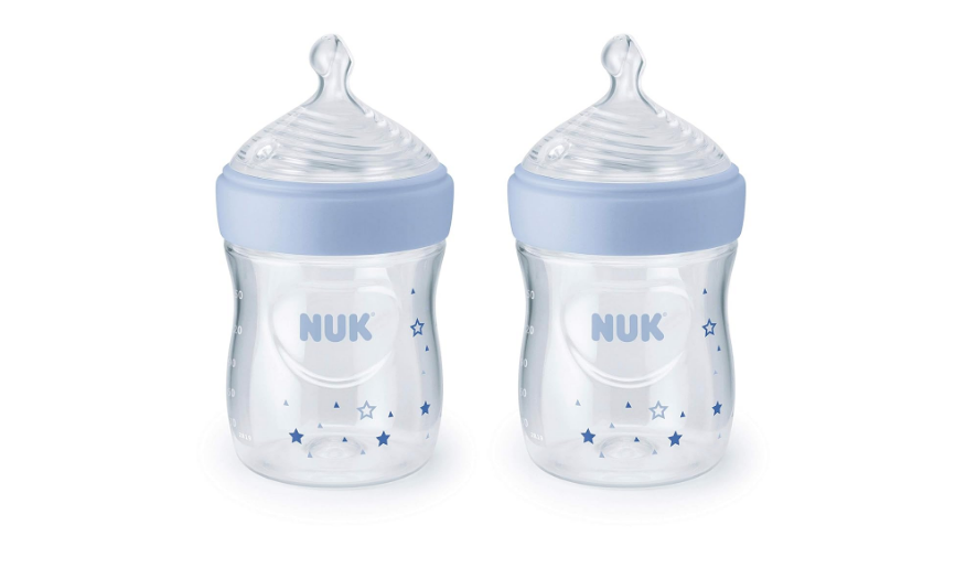 NUK Simply Natural Baby Bottles, 5 Oz, 2 Pack