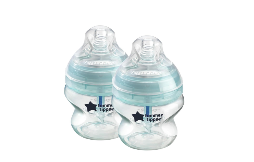 Tommee Tippee Anti-Colic Baby Bottles, Slow Flow Breast-Like Nipple and Unique Anti-Colic Venting System, 5oz, 2 Count