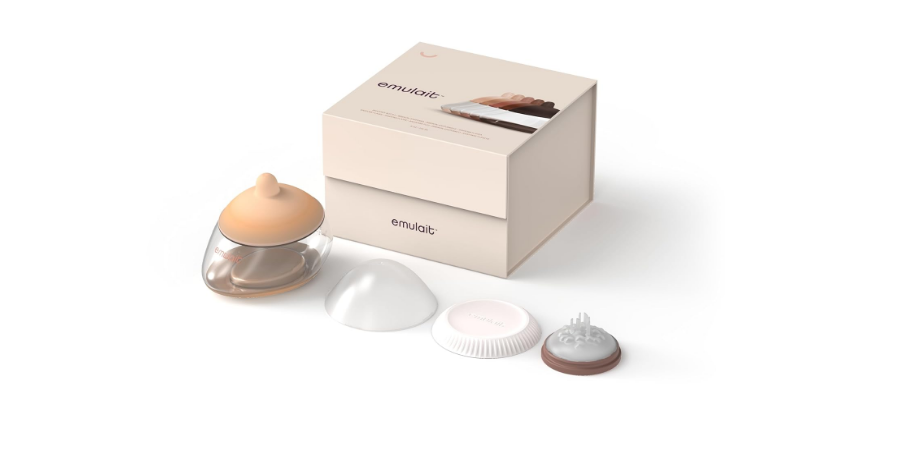 Emulait Anatomy Bottle Breast Shaped Baby Bottle - Light - Shape 1-Responsive Flow Valve