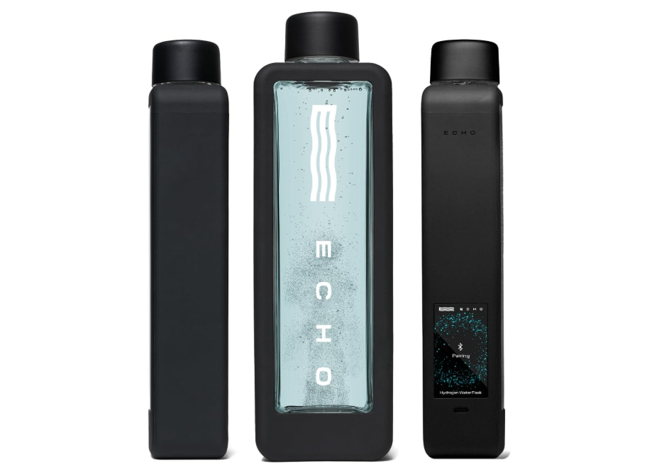 Echo Flask Hydrogen Water Bottle - Active Hydration Solution with Water Intake Tracking & LCD Touch Screen - Compact & Convenient - Transparent...
