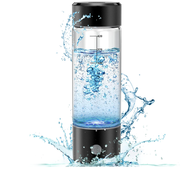 MOVOCA Upgrade Hydrogen Water Bottle, 3Min 2200PPB Rapid Hydrogen Water Generator -SPE PEM Tech, 14OZ Portable Hydro Water Machine, Health Care Gifts for...