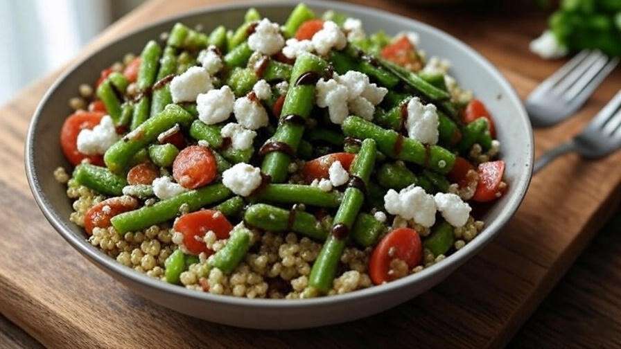 Asparagus quinoa salad with frozen asparagus for quick lunch ideas