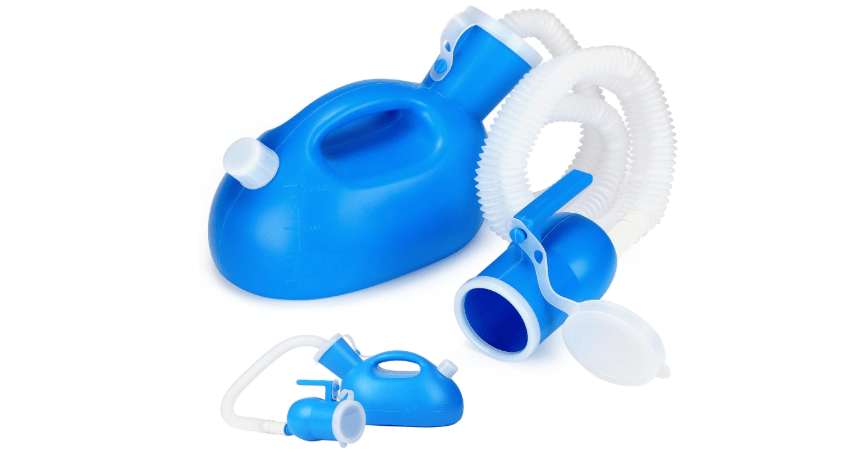 ONEDONE Urinals for Men - Male Urine Bottle Spill Proof Men Urinal Bottle w/Separate Urine Outlet Portable Pee Container 68 OZ for Hospital Home Camping Car...