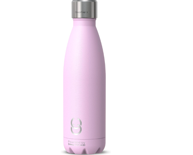 CrazyCap - Award-Winning Self-Cleaning Insulated Bottle with NSF Certified UV Water Treatment System