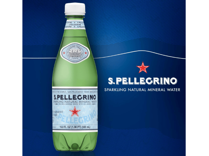 S.Pellegrino Sparkling Natural Mineral Water, Plastic Bottles, 16.9 Fl Oz (Pack of 12)