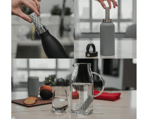 
GOFILTR Alkaline Water Infuser - 9.5 pH + Electrolytes for Any Water Bottle/Small Pitcher, 750 Refills / 3 Months, Ionized Mineral Water Infuser (1 Pack)