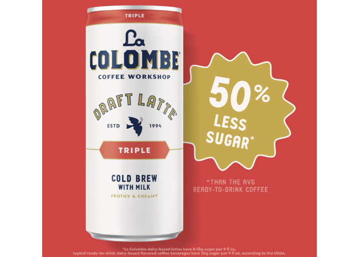 La Colombe Triple Draft Latte - 9 Fl. Oz. 4 Pack - 100% Arabica, Single-Origin, Brazilian Cold Brew Coffee with Lactose-Free Foamy Milk, Premium Coffee On