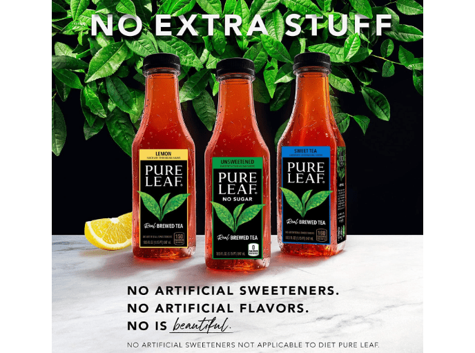Pure Leaf Iced Tea, Unsweetened 3 Flavor Variety Pack, Zero Sugar & Zero Calories, 18.5 Fl Oz Bottles (Pack of 12)