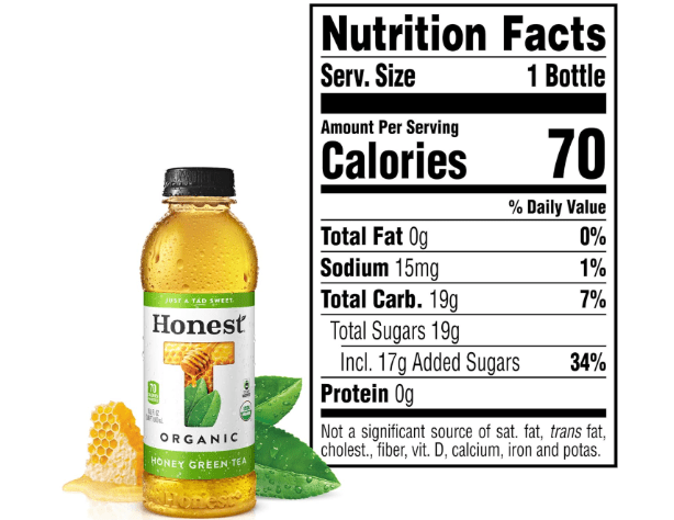 Honest Tea, Tea Heavenly Honey Green, 16.9 Fl Oz