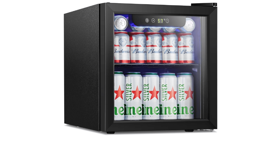 Antarctic Star Mini Fridge Cooler - 12 Bottle 48 Can Beverage Refrigerator Glass Door for Drinks or Beer Wine –Small Drink Dispenser for Home, Office or Bar...