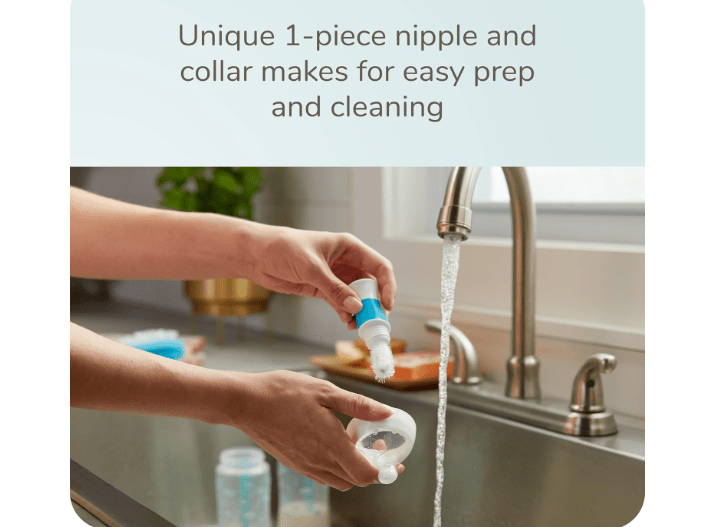 NUK Smooth Flow Pro Anti Colic Baby Bottle - Easy to Assemble and Clean & Reduces Newborn Spit-up & Gas