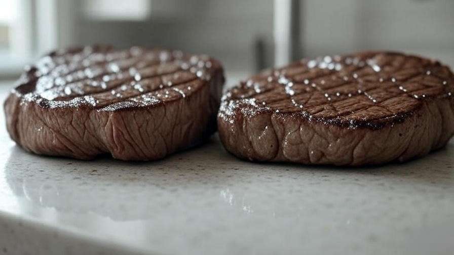 Nutritional comparison of beef steak and plant-based halal steak.