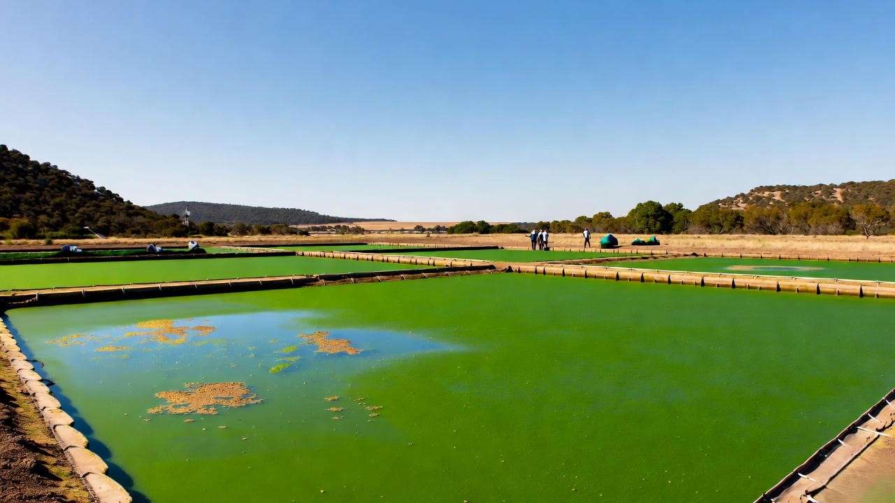 Sustainable algae farming in South Australia for plant-based seafood alternatives.