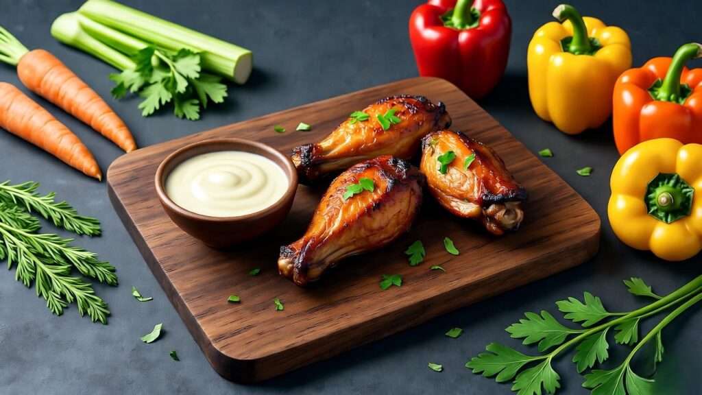 tasty wings and seafood