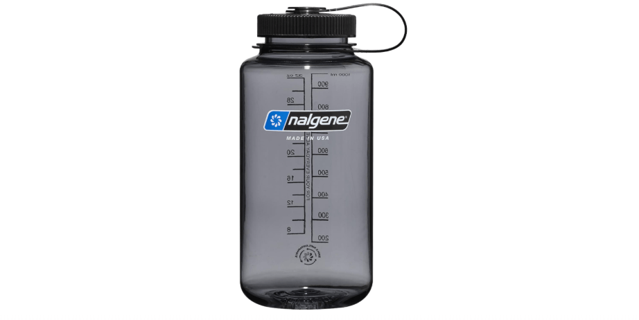  Nalgene Sustain Tritan BPA-Free Water Bottle Made with Material Derived From 50% Plastic Waste (using ISCC certified mass balance), 32 OZ, Wide Mouth