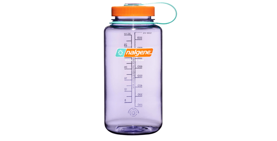  Nalgene Sustain Tritan BPA-Free Water Bottle Made with Material Derived From 50% Plastic Waste (using ISCC certified mass balance), 32 OZ, Wide Mouth