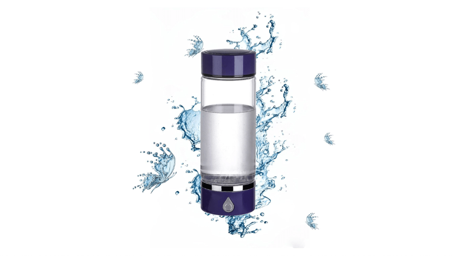 Purify Hydrogen Water Bottle,Portable Hydrogen Water Bottle Generator,Rechargeable Alkaline Water Ionizer,Blue