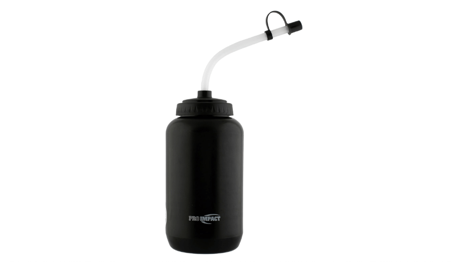  Pro Impact Squeezable Water Bottle Bendable Long Straw - LDPE BPA Free Plastic - Hydration for Baseball Hockey Gym MMA Yoga Boxing Cycling Softball Football...