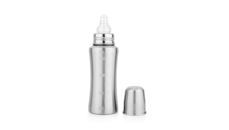  Bon aPetite Stainless Steel Baby Feeding Bottle | 250 ML | 304 18/8 Stainless Steel | Medical Grade Silicone Nipple | Toxin Free Feeding Bottle | 100% BPA...