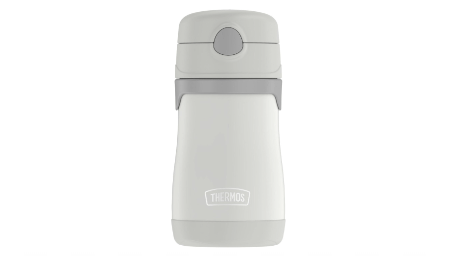  THERMOS BABY 10 ounce Stainless Steel Vacuum Insulated Straw Bottle, Gray