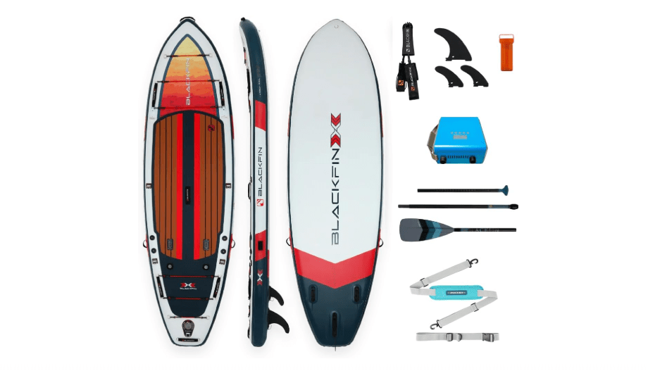  iROCKER Blackfin Model X 6.0 Inflatable Stand Up Paddle Board Premium SUP and Accessories Made for All Skill Levels, Enhanced Stability