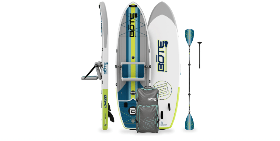  BOTE Low Rider Aero Inflatable Stand Up Paddle Board MAGNEPod Blow Up iSUP Convertible Seat Included Adults Kids Family Friendly Multiple Sizes