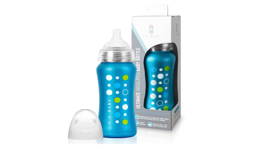  Ultimate Stainless Steel Baby Bottle 9oz Insulated Baby Bottle | Insulate Milk for 10+ Hours | Non-Toxic Food-Grade Stainless Steel & Food-Grade...