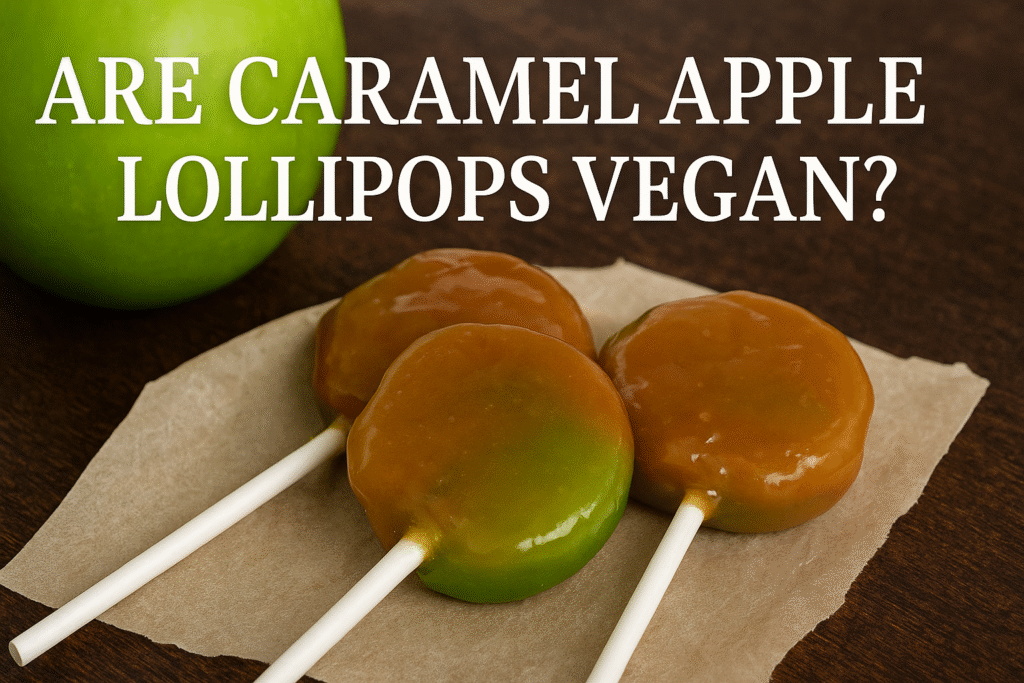 caramel apple lollipops
