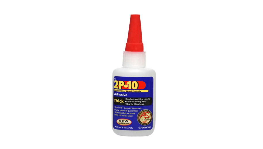 FastCap 2P-10 Professional Thick Wood Adhesive Glue - Ideal for Wood Works - All Purpose Application - 4000 PSI Tensile & Sheer - 2 oz. - 80208