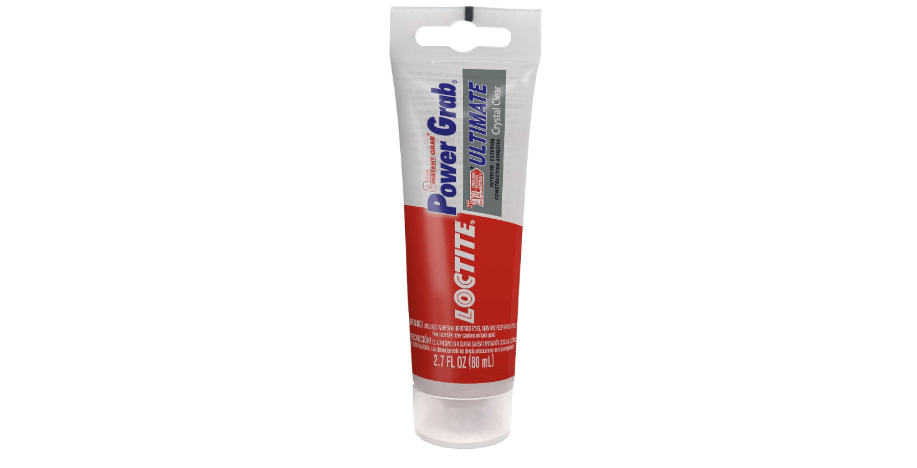 Loctite Power Grab Ultimate Crystal Clear Construction Adhesive, 2.7 fl oz Tube, 1 Pack