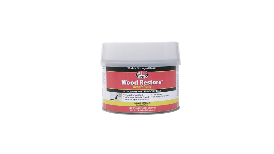 J-B Weld 40003 Wood Restore Repair Putty - 0.75 Pt. Putty, 0.75 Oz. Hardener