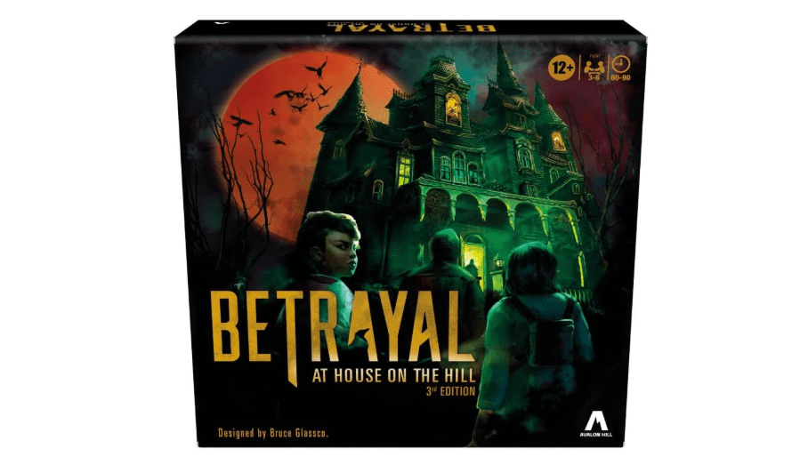 Avalon Hill Hasbro Gaming Betrayal at The House on The Hill 3rd Edition Cooperative Board Game,Ages 12 and Up,3-6 Players,50 Chilling Scenarios