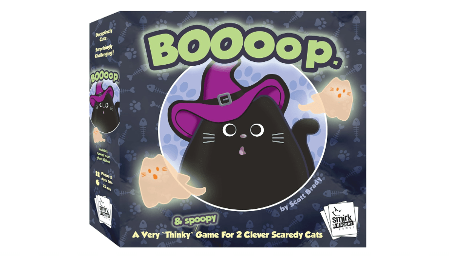 BOOoop by Smirk & Dagger: Adorable 2 Player Strategy Board Game, with 34 Cat and Kitten Pieces, Halloween Edition with New Ghost Cats, A Great Gift for...