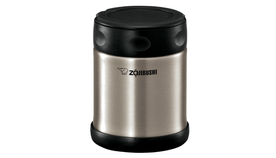  Zojirushi Steel Food Jar, Small, 12-Ounce Black Stainless