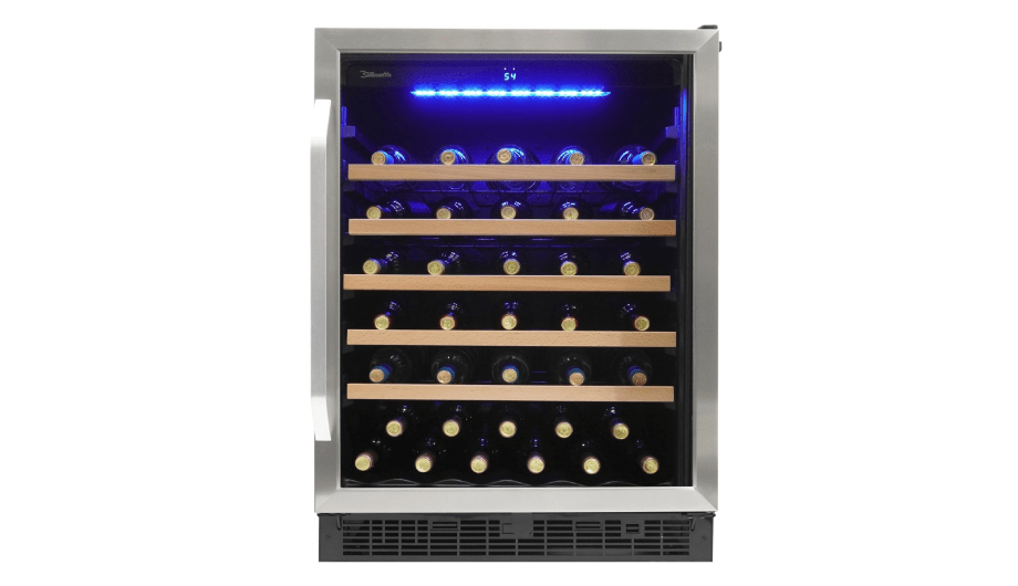 Danby Silhouette SWC057D1BSS Built In Wine Cooler, Under Counter Wine Chiller In Stainless Steel Look - For Kitchen, Home Bar