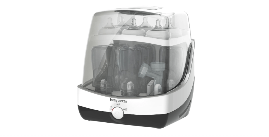 Baby Brezza Superfast 10 Minute Baby Bottle Sterilizer + Dryer - 75% Faster – Universal Electric Steam Sterilization for All Bottles, Pacifiers + Breast...