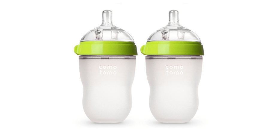 Comotomo Baby Bottle Double Pack, Green, 8oz