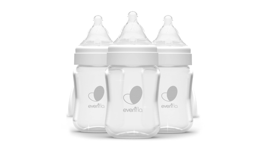 Evenflo Feeding Balance + Wide Neck Glass Bottles - 6oz 3 Pack