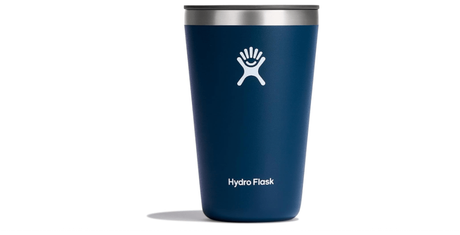 Hydro Flask Stainless Steel 16 OZ All Around Tumbler Indigo, Dishwasher Safe