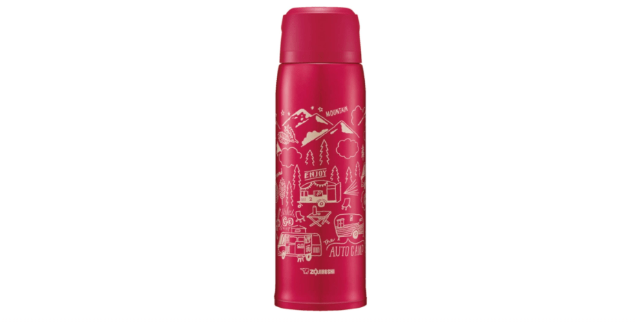 Zojirushi SJ-JS10RA Stainless Steel Bottle Mug, Red